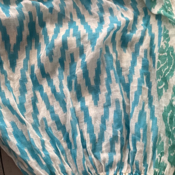 Pop Saint Barth Ikat Print Sheer Strapless Romperππ€π - Picture 7 of 10